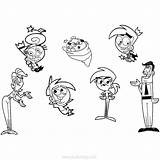 Fairly Oddparents Odd Turner Timmy Cosmo Wanda Xcolorings Crocker sketch template