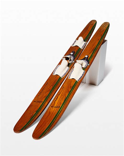sp george vintage wooden water skis prop rental acme brooklyn