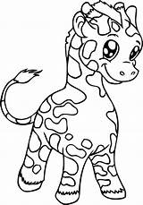 Coloring Pages Baby Giraffe Cute Giraffes Animal Kids Printable Animals Cartoon Drawing Face Print Color Head Google Elephant Search Getcolorings sketch template