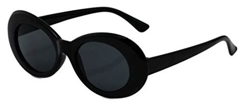 v w e vintage sunglasses uv400 bold retro oval mod thick frame