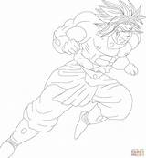 Broly Coloring Pages Deviantart Mugen La Skip Main sketch template