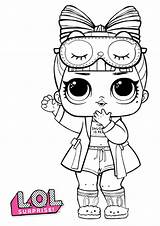 Lol Coloring Halloween Pages Colouring Printable Dolls Template Pony Little sketch template