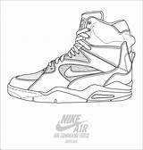 Coloring Nike Shoes Pages Comments sketch template