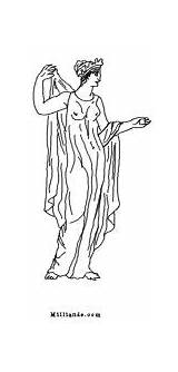 Greek Mythology Milliande Coloring Muses sketch template