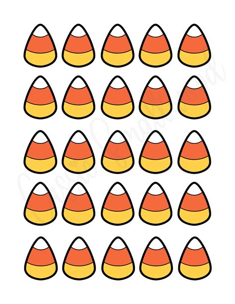 candy corn template printable