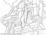 Rapunzel Tower Coloring Pages Gothel Mother Tangled Color Getcolorings Print Printable sketch template