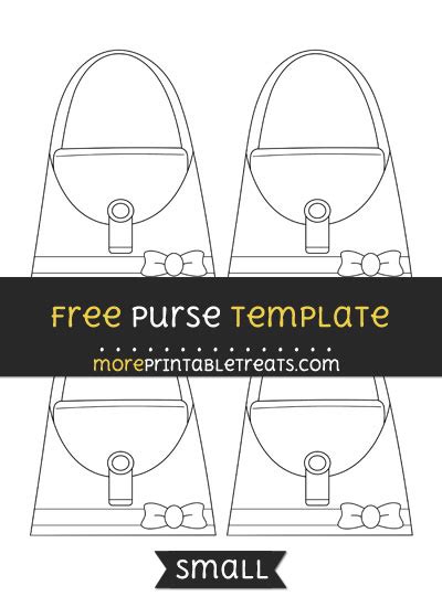 purse template small