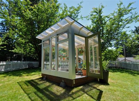 studio sprout  greenhouse modern garden shed