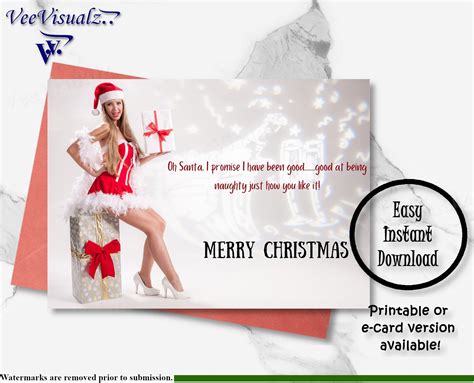 christmas card printable card naughty card  card funny etsy espana