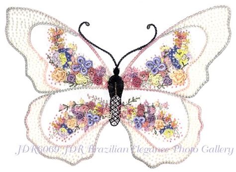 french knot embroidery designs brazilian embroidery design delicate beauty butterfly