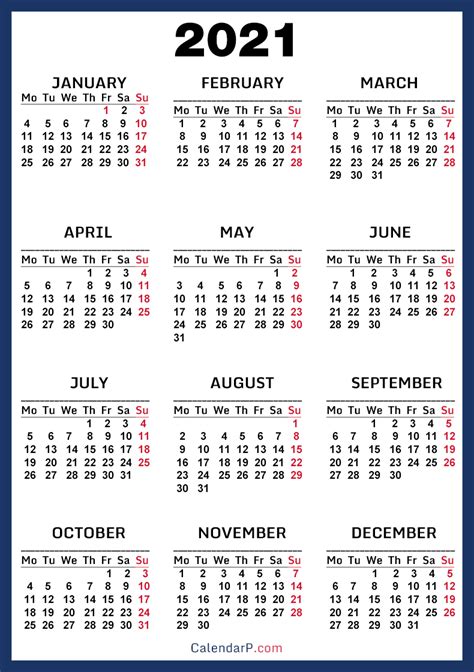 calendar printable  blue monday start calendarp printables