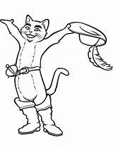 Puss Boots Coloring Pages Drawing Getcolorings Getdrawings sketch template