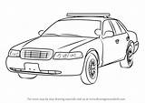 Car Draw Drawing Police Sheriff Step Tutorials sketch template