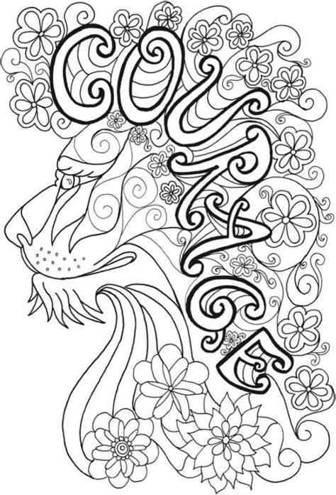 courageous coloring page  printable coloring pages  kids