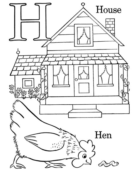 harvest letter  coloring page