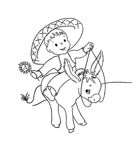 donkey coloring page images