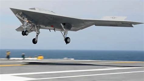 navy drone completes   unmanned carrier landing