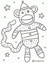 Monkey Coloring Sock Pages Print Book Color Getcolorings Monkeys Printable Comments Getdrawings Coloringhome sketch template