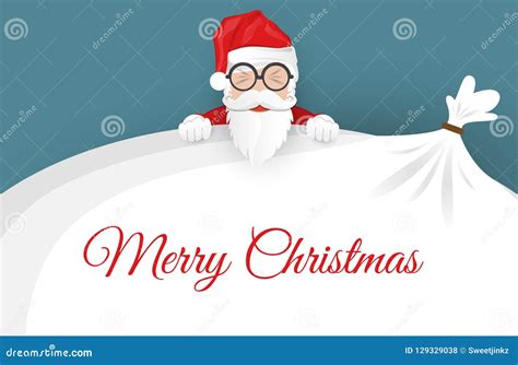 Fundo Do Feliz Natal E Do Ano Novo Feliz Santa Claus Neve Ilustração