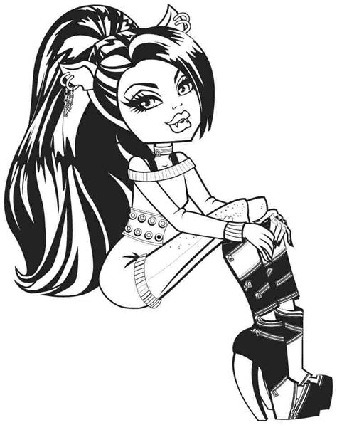 monster high coloring pages  print  getdrawings