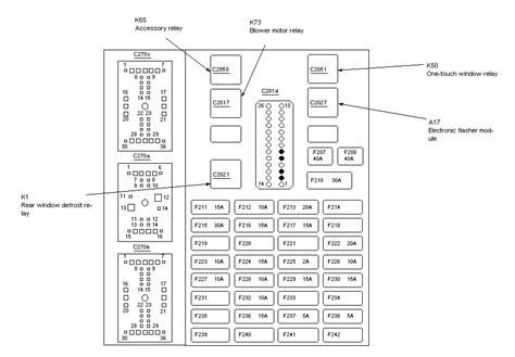 ford taurus power window diagram  fuse box  backup camera location
