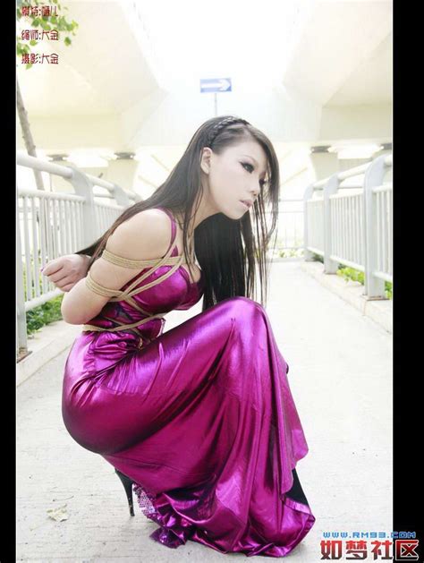 asian woman bound in chinese dress