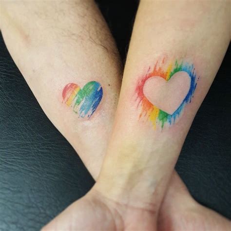 Hearts In Love Watercolor Tattoo By Monica Manara Tattoos Watercolor