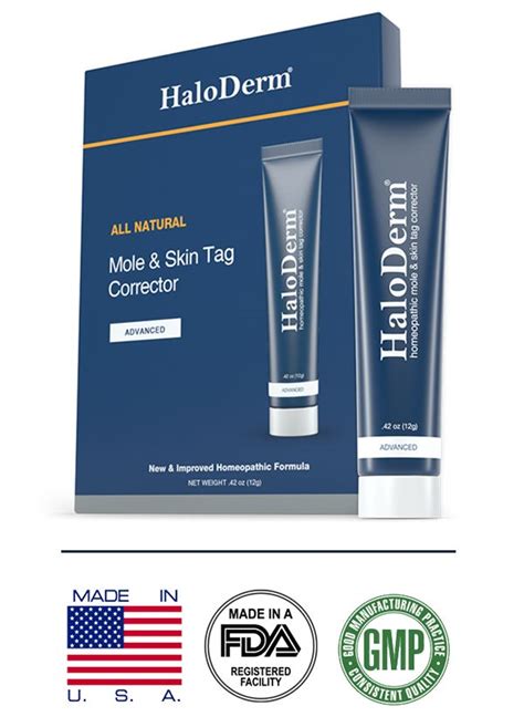 haloderm® mole and skin tag remover works on all moles and skin tags