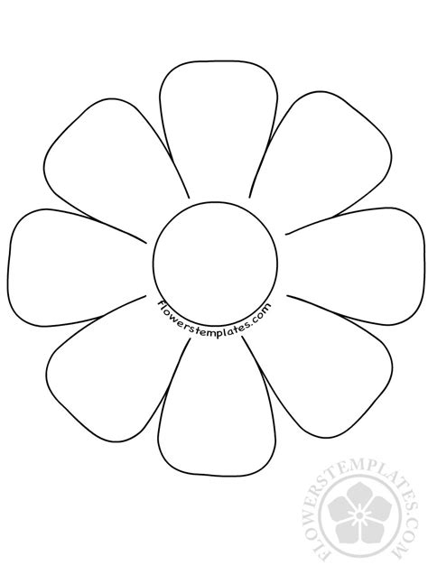 flower   petals spring coloring page flowers templates