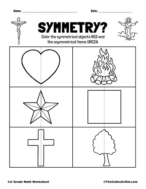 symmetry worksheet thecatholickidcom