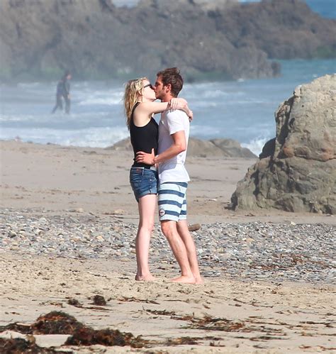 Emma Stone Kissing Andrew Garfield On The Beach Popsugar