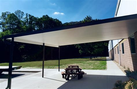 industrial metal canopies  awnings  asheville air vent exteriors arden nc
