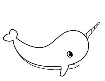 narwhal templates narwhal coloring page narwhal bulletin board narwhal