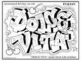 Coloring Pages Italian Italy Graffiti Printable Color Getcolorings Colouring Getdrawings Site sketch template
