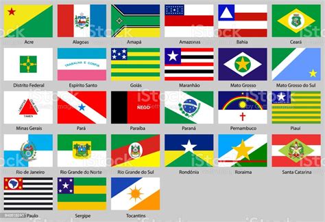 Vetores De Bandeiras Dos Estados Do Brasil E Mais Imagens De Bandeira