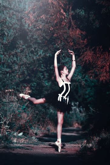 free picture ballet dancer woman beautiful ballerina forest girl