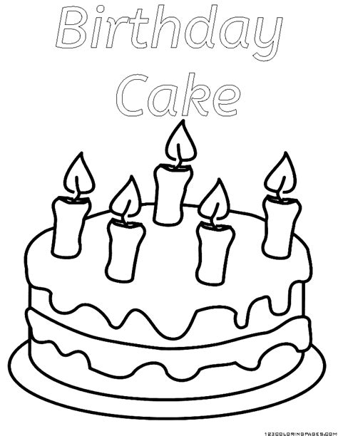 cake coloring pages part