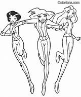 Totally Spies Coloring Sam Template sketch template
