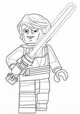 Lego Wars Star Skywalker Anakin Coloring Pages Supercoloring Printable sketch template