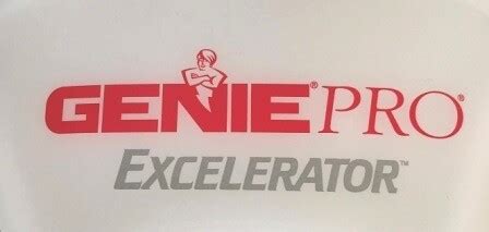genie excelerator pro labeled light lens cover
