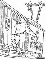 Coloring Dumbo Pages Circus Train Coloringpages1001 Kids sketch template