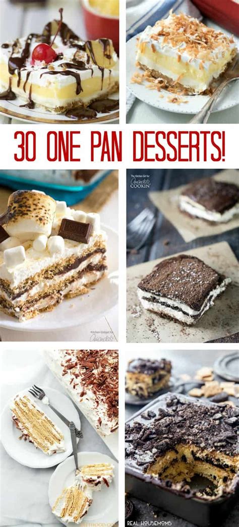 one pan desserts are the perfect solution for easy