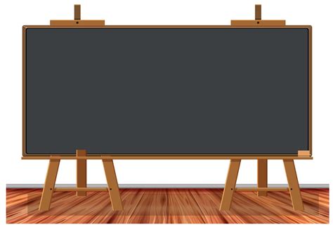 wooden blackboard  white background  vector art  vecteezy