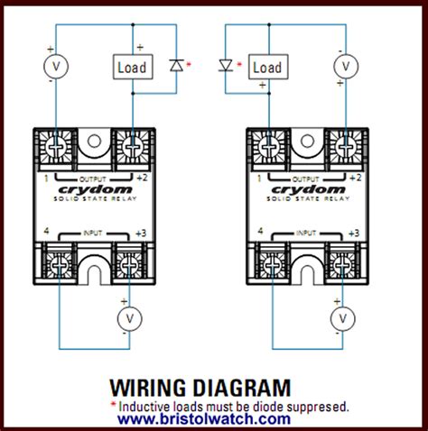 connecting crydom mosfet solid state relays