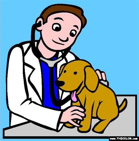 veterinarian coloring page preschool coloring pages community