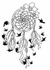 Dream Catcher Dreamcatcher Drawing Coloring Pages Tattoo Feather Easy Heart Catchers Birds Line Shaped Tumblr Wolf Flower Pencil Drawings Deviantart sketch template