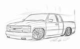 Chevy Drawing Silverado Drawings Sketch 1988 Truck Coloring Ss Mate Deviantart C10 Pages Dazza Template sketch template