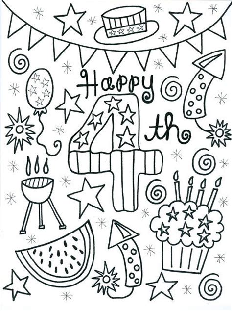 july fireworks coloring pages