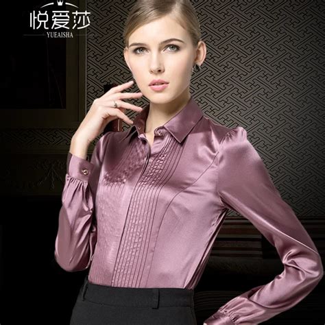 Buy Silk Shirts Blouses Women S Long Sleeve