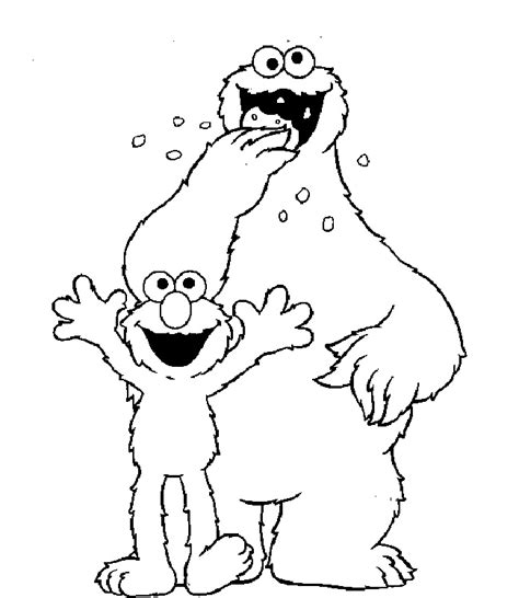elmo  grover coloring pages ernie sesame street face coloring abc
